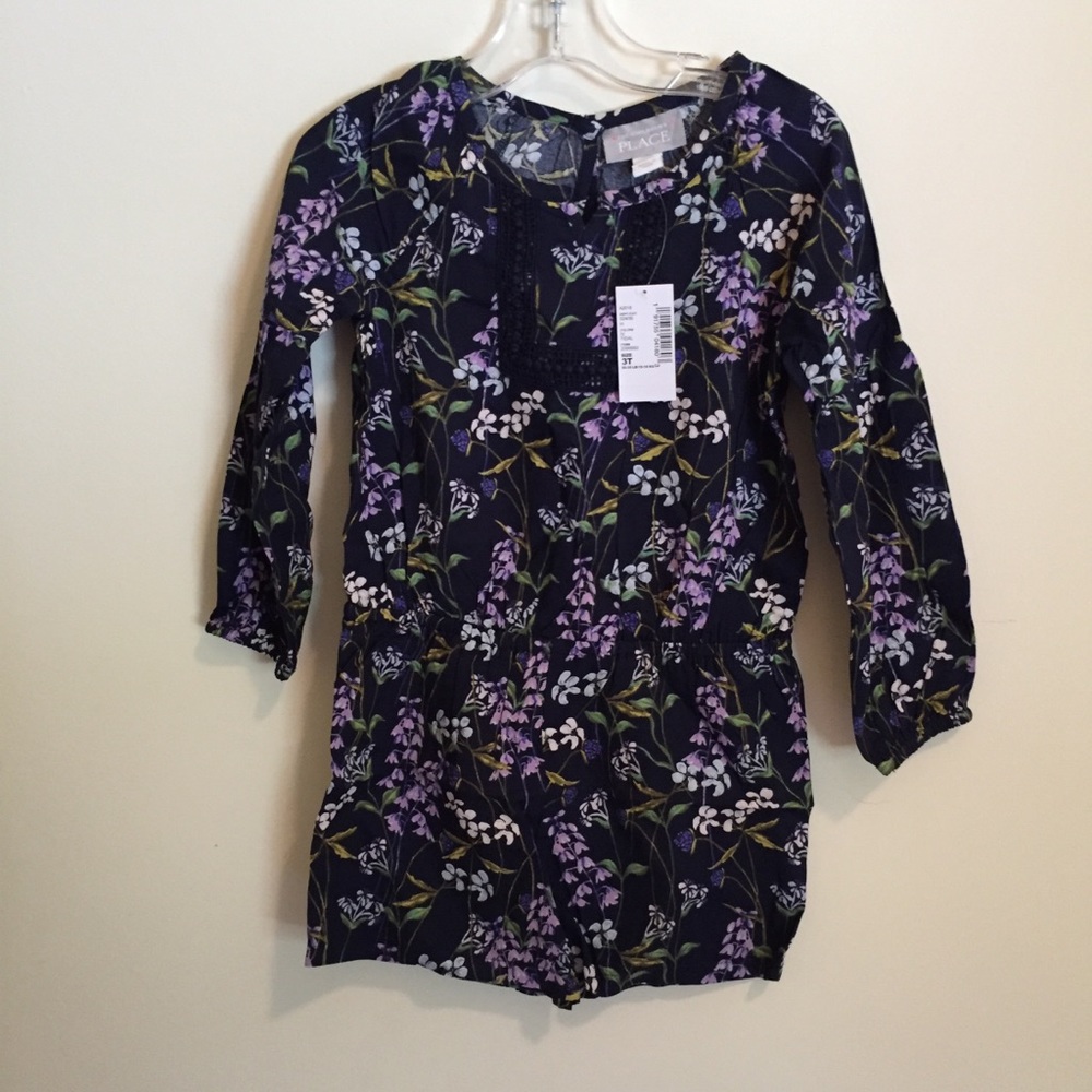 The Children’s Place Girls Long Sleeve Romper